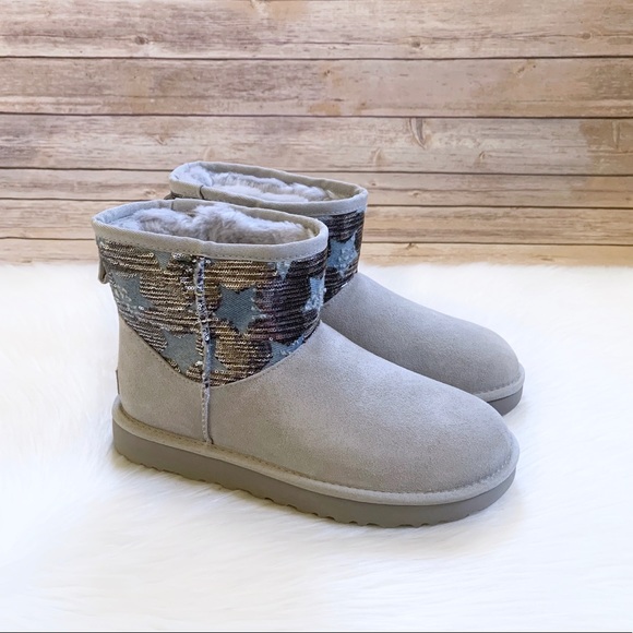 Ugg Classic Mini Sequin Stars Boots In 